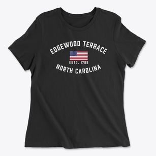 Edgewood Terrace North Carolina Patriot Women's Cotton T-Shirt