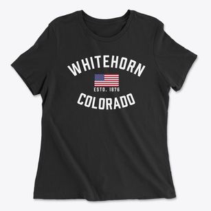 Whitehorn Colorado Patriot Women's Cotton T-Shirt