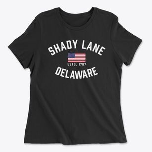 Shady Lane Delaware Patriot Women's Cotton T-Shirt