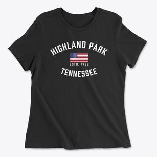 Highland Park Tennessee Patriot Women's Cotton T-Shirt
