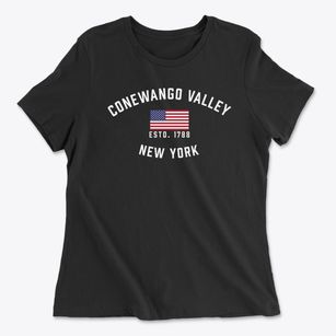 Conewango Valley New York Patriot Women's Cotton T-Shirt