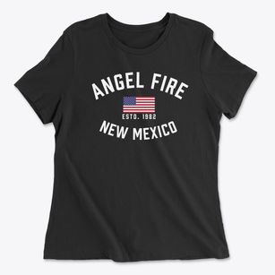 Angel Fire New Mexico Patriot Women's Cotton T-Shirt