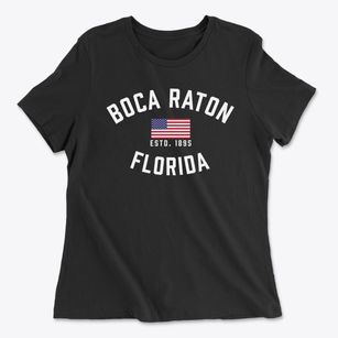 Boca Raton Florida Patriot Women's Cotton T-Shirt