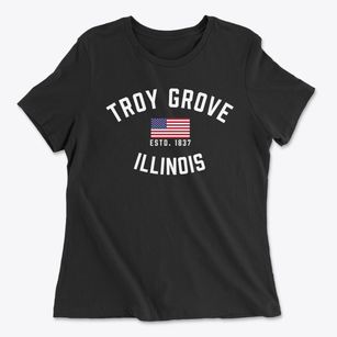Troy Grove Illinois Patriot Women's Cotton T-Shirt