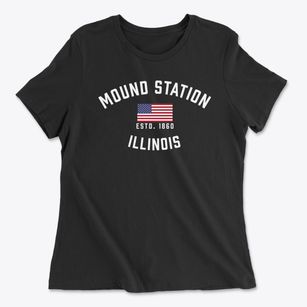 Mound Station Illinois Patriot Women's Cotton T-Shirt