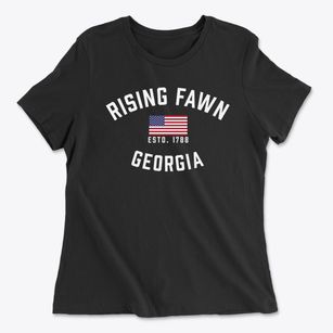 Rising Fawn Georgia Patriot Women's Cotton T-Shirt