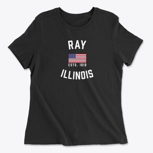 Ray Illinois Patriot Women's Cotton T-Shirt