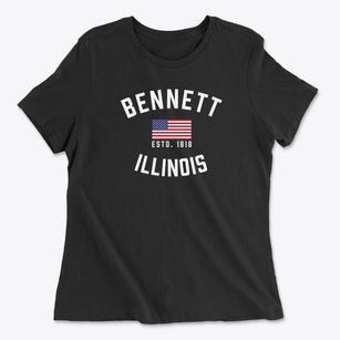 Bennett Illinois Patriot Women's Cotton T-Shirt