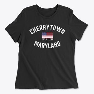 Cherrytown Maryland Patriot Women's Cotton T-Shirt