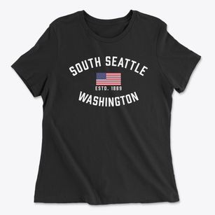 South Seattle Washington Patriot Women's Cotton T-Shirt