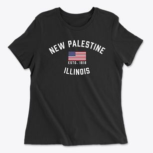 New Palestine Illinois Patriot Women's Cotton T-Shirt