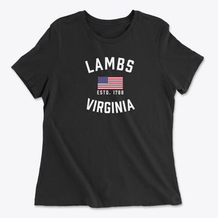 Lambs Virginia Patriot Women's Cotton T-Shirt