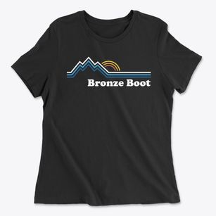 Bronze Boot Arizona Mountain View Women's Cotton T-Shirt