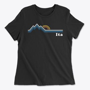 Ita North Carolina Mountain View Women's Cotton T-Shirt