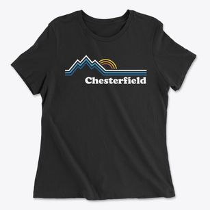 Chesterfield New Hampshire Mountain View Women's Cotton T-Shirt