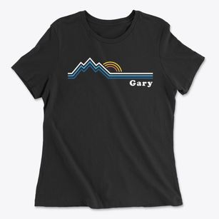 Gary West Virginia Mountain View Women's Cotton T-Shirt