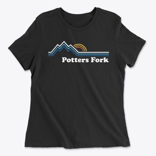 Potters Fork Kentucky Mountain View Women's Cotton T-Shirt