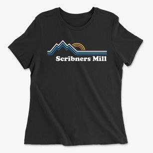 Scribners Mill Maine Mountain View Women's Cotton T-Shirt