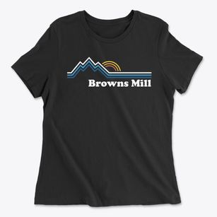 Browns Mill Vermont Mountain View Women's Cotton T-Shirt