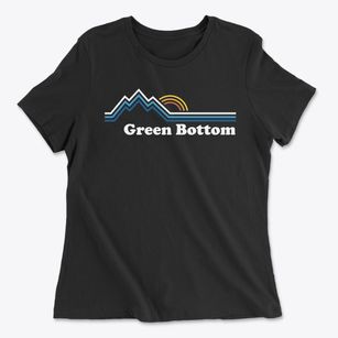Green Bottom West Virginia Mountain View Women's Cotton T-Shirt