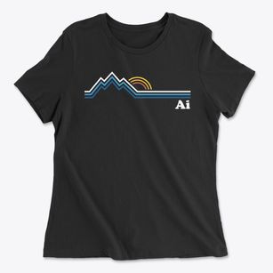 Ai Georgia Mountain View Women's Cotton T-Shirt