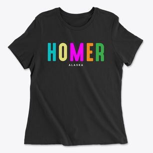Homer Alaska Color Pop Women's Cotton T-Shirt