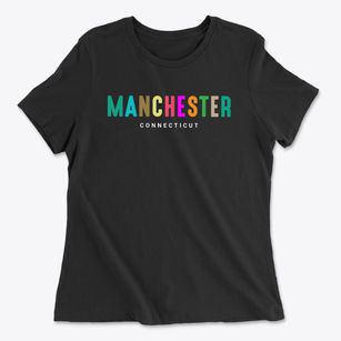 Manchester Connecticut Color Pop Women's Cotton T-Shirt