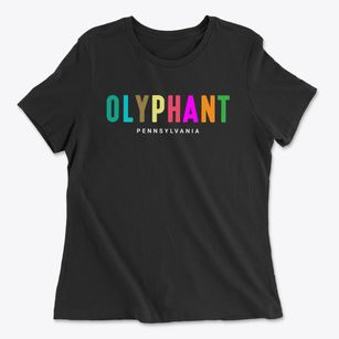 Olyphant Pennsylvania Color Pop Women's Cotton T-Shirt