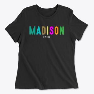 Madison Maine Color Pop Women's Cotton T-Shirt