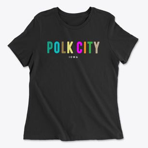 Polk City Iowa Color Pop Women's Cotton T-Shirt