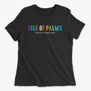 Isle Of Palms South Carolina Color Pop Women's Cotton T-Shirt