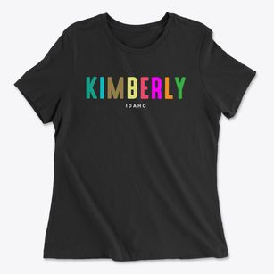 Kimberly Idaho Color Pop Women's Cotton T-Shirt