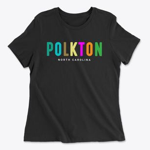 Polkton North Carolina Color Pop Women's Cotton T-Shirt