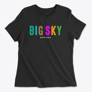 Big Sky Montana Color Pop Women's Cotton T-Shirt