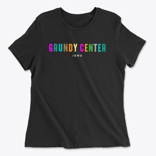Grundy Center Iowa Color Pop Women's Cotton T-Shirt
