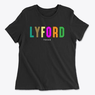 Lyford Texas Color Pop Women's Cotton T-Shirt