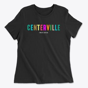 Centerville Indiana Color Pop Women's Cotton T-Shirt