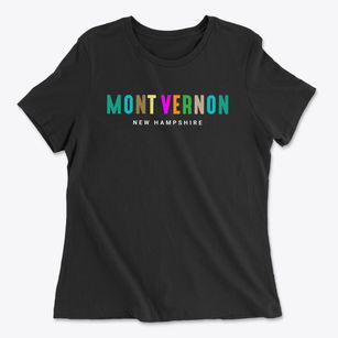 Mont Vernon New Hampshire Color Pop Women's Cotton T-Shirt