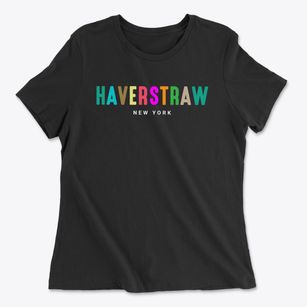Haverstraw New York Color Pop Women's Cotton T-Shirt
