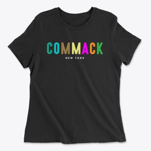 Commack New York Color Pop Women's Cotton T-Shirt