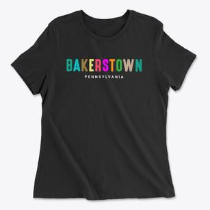 Bakerstown Pennsylvania Color Pop Women's Cotton T-Shirt