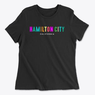 Hamilton City California Color Pop Women's Cotton T-Shirt