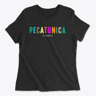 Pecatonica Illinois Color Pop Women's Cotton T-Shirt