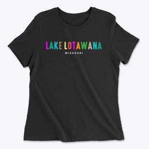 Lake Lotawana Missouri Color Pop Women's Cotton T-Shirt