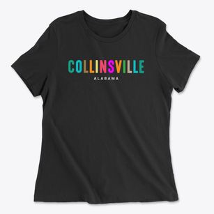 Collinsville Alabama Color Pop Women's Cotton T-Shirt