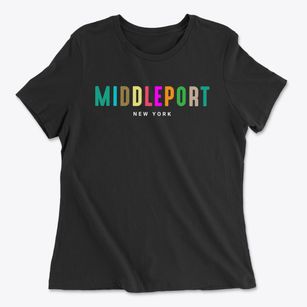 Middleport New York Color Pop Women's Cotton T-Shirt