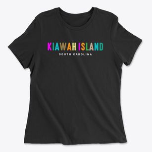 Kiawah Island South Carolina Color Pop Women's Cotton T-Shirt