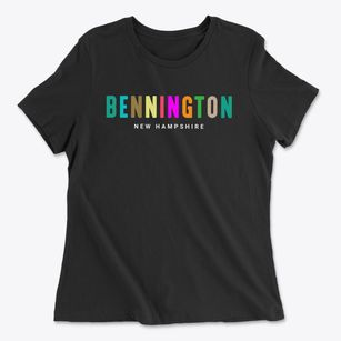 Bennington New Hampshire Color Pop Women's Cotton T-Shirt