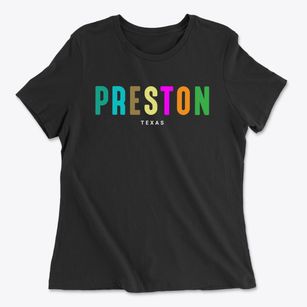 Preston Texas Color Pop Women's Cotton T-Shirt