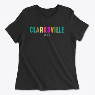 Clarksville Iowa Color Pop Women's Cotton T-Shirt